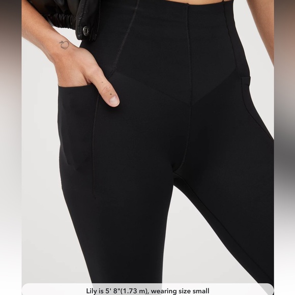 OFFLINE By Aerie Real Me XTRA Hold Up! Pocket Bootcut Legging size large black - Picture 2 of 9